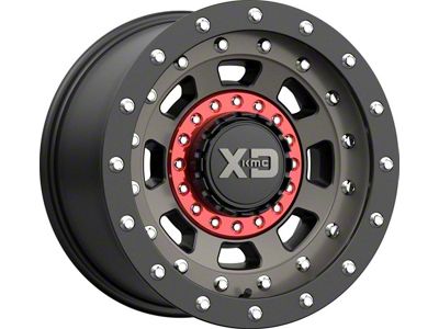 XD FMJ Satin Black with Dark Tint 8-Lug Wheel; 20x10; -18mm Offset (15-19 Sierra 2500 HD)