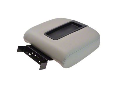 Front Center Console Lid; Light Gray (07-14 Sierra 2500 HD w/ Floor Center Console)