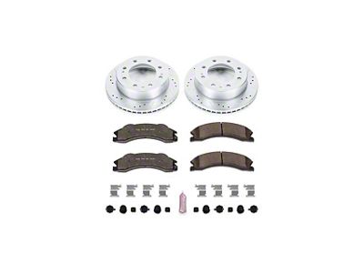 PowerStop Z36 Extreme Truck and Tow 8-Lug Brake Rotor and Pad Kit; Front (2011 Silverado 2500 HD)