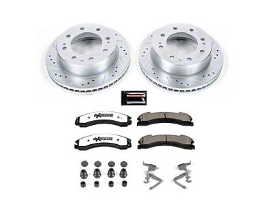 PowerStop Z36 Extreme Truck and Tow 8-Lug Brake Rotor and Pad Kit; Front (12-19 Silverado 2500 HD)