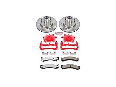 PowerStop Z36 Extreme Truck and Tow 8-Lug Brake Rotor, Pad and Caliper Kit; Front (07-10 Silverado 2500 HD)
