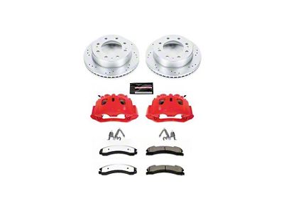 PowerStop Z36 Extreme Truck and Tow 8-Lug Brake Rotor, Pad and Caliper Kit; Front (12-19 Sierra 2500 HD)