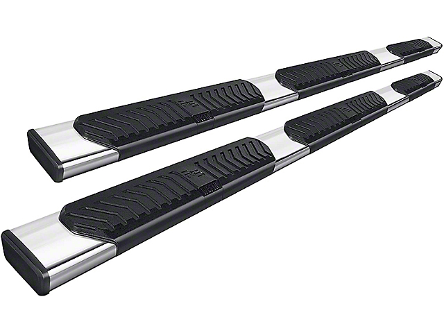 R5 M-Series XD Wheel-to-Wheel Nerf Side Step Bars; Stainless Steel (20-23 Silverado 2500 HD Crew Cab w/ 8-Foot Long Box)