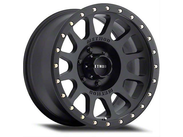 Method Race Wheels MR305 NV Matte Black 8-Lug Wheel; 17x8.5; 0mm Offset (07-10 Silverado 2500 HD)