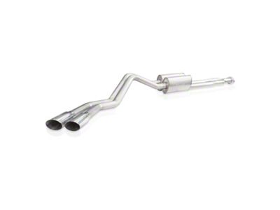 Stainless Works Redline Series Dual Exhaust System with Polished Tips; Same Side Exit (20-23 6.6L Gas Silverado 2500 HD)