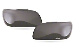 Headlight Covers; Carbon Fiber Look (07-14 Sierra 2500 HD)