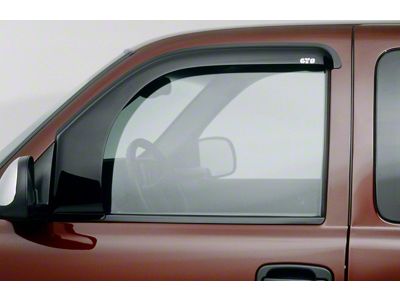 Bubble Ventgard Window Deflectors; Smoked; Front Only (07-14 Sierra 2500 HD)