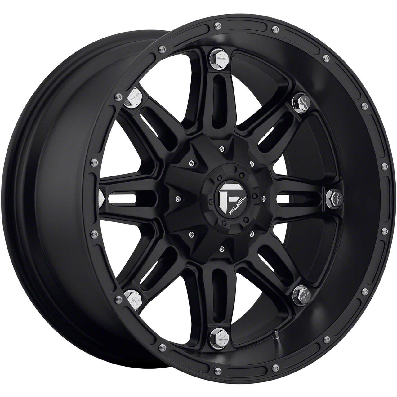Fuel Wheels Hostage Matte Black 8-Lug Wheel; 20x10; -18mm Offset (07-10 Silverado 2500 HD)