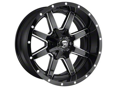 Fuel Wheels Maverick Gloss Black Milled 8-Lug Wheel; 18x9; 20mm Offset (10-18 RAM 3500 SRW)