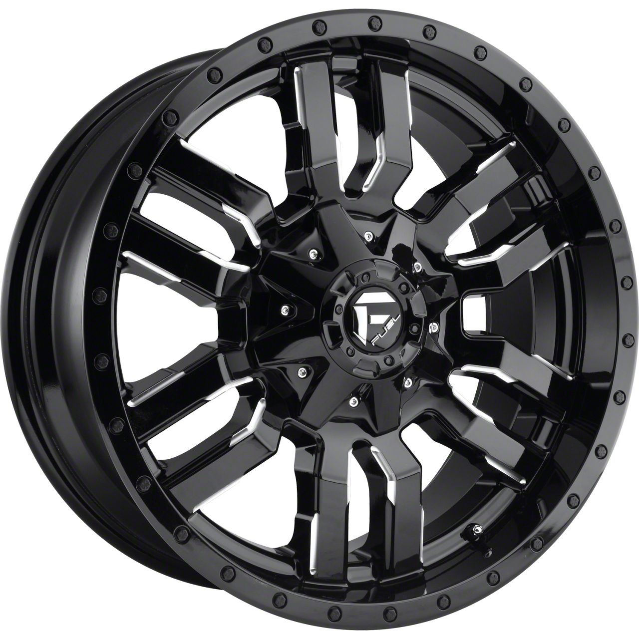 Fuel Wheels Ram 2500 Sledge Gloss Black Milled 8-lug Wheel; 20x9; 20mm 