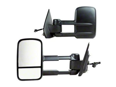 OEM Style Extendable Powered Towing Mirrors; Driver and Passenger Side (15-17 Silverado 2500 HD)