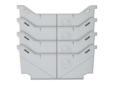 DECKED Locking Tab Wide Drawer Dividers; Set of Four