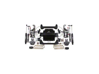 Zone Offroad 5-Inch Suspension Lift Kit with Nitro Shocks (11-19 Silverado 3500 HD w/o Top Mounted Overload Springs)