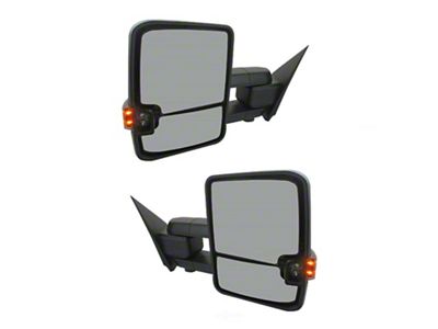 Powered Heated Memory Power Folding Towing Mirrors with Chrome Cap (14-18 Silverado 1500)