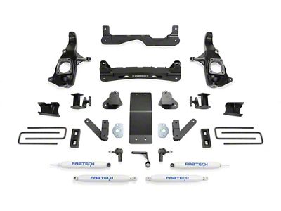 Fabtech 4-Inch Performance Suspension Lift Kit with Performance Shocks (11-19 Silverado 2500 HD Extended/Double Cab, Crew Cab)