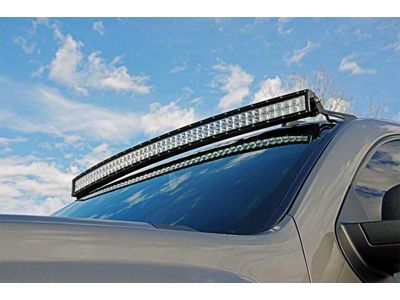 Rough Country 50-Inch Curved LED Light Bar Upper Windshield Mounting Brackets (07-14 Sierra 2500 HD)