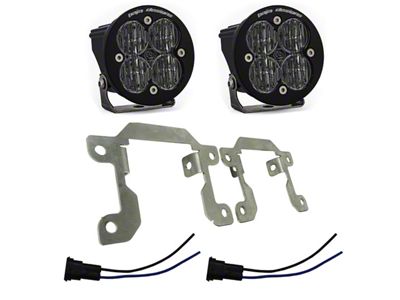 Baja Designs Squadron SAE LED Fog Light Pocket Kit; Clear (19-23 RAM 3500 Big Horn)