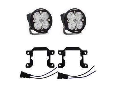 Baja Designs Squadron Sport LED Fog Light Pocket Kit; Clear (19-23 RAM 3500 Big Horn)