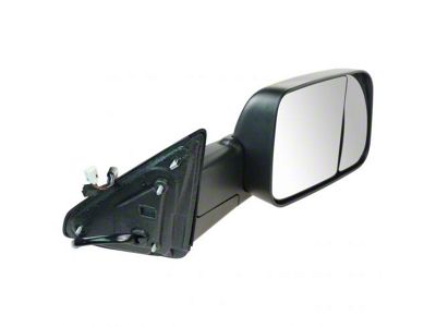 Powered Heated Manual Folding Towing Mirror; Passenger Side (13-18 RAM 2500)