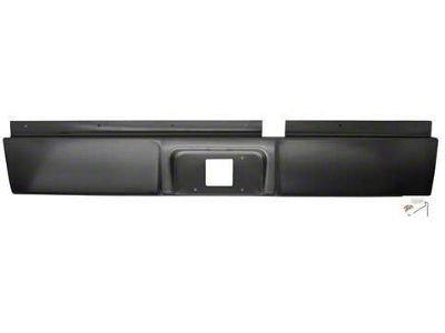 Steel Roll Pan with License Plate Cutout; Unpainted (03-09 RAM 2500)