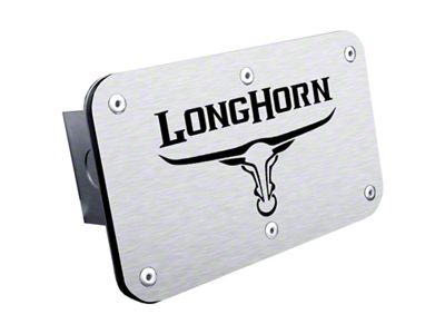 Longhorn Skull Class III Hitch Cover (Universal; Some Adaptation May Be Required)