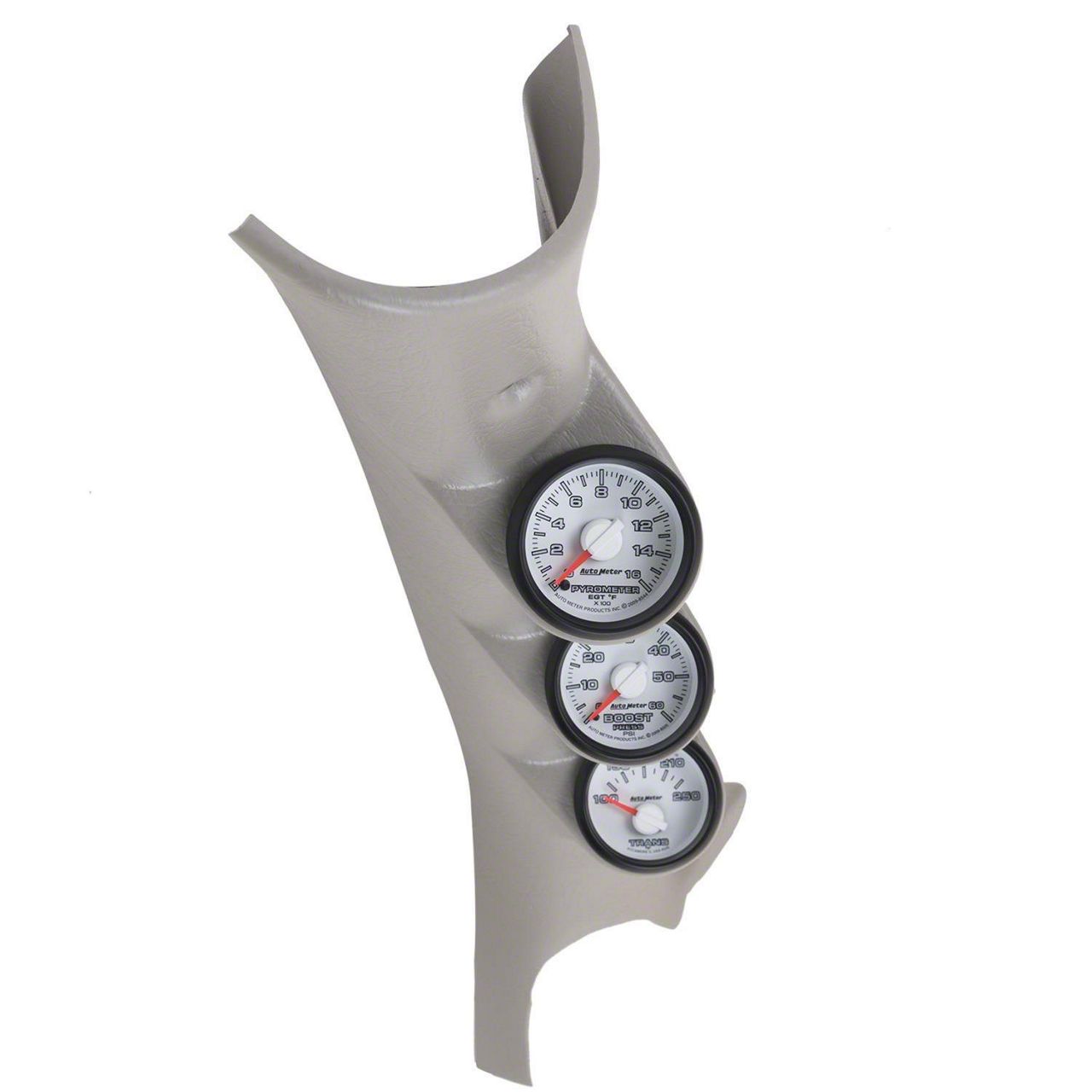 Auto Meter 7081 Dual A-Pillar Gauge Kit – Includes Boost & Pyrometer Gauges, Bulb Assemblies