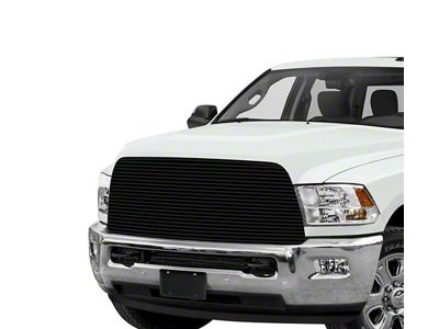 Stainless Steel Billet Upper Replacement Grille; Black (13-18 RAM 3500)
