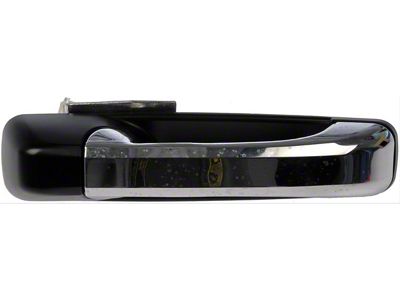 Exterior Door Handle; Front and Rear Right; Fblack and Chrome; Plastic (10-23 RAM 3500)