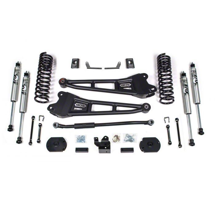 BDS RAM 2500 3-Inch Radius Arm Suspension Lift Kit with NX2 Shocks ...