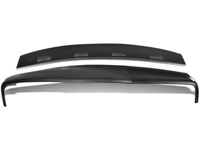 Front and Rear Dash Cover Cap; Black (03-05 RAM 3500)