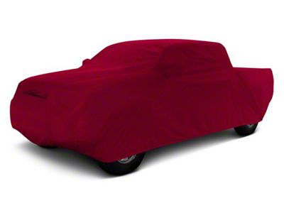 Coverking Stormproof Car Cover with Roof Shark Fin Antenna Pocket; Red (19-23 RAM 3500 Crew Cab w/ 6.4-Foot Box)