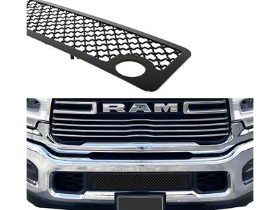 Wire Mesh Lower Grille Insert; Black (19-23 RAM 3500 w/ Front Parking Sensors)