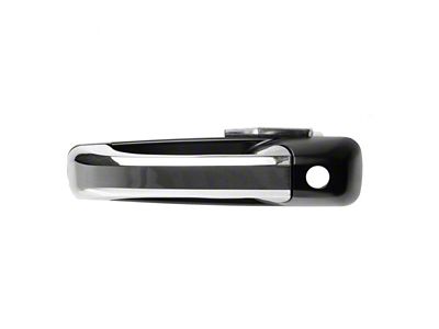 Exterior Door Handle; Front Driver Side; Chrome and Black (10-18 RAM 3500)