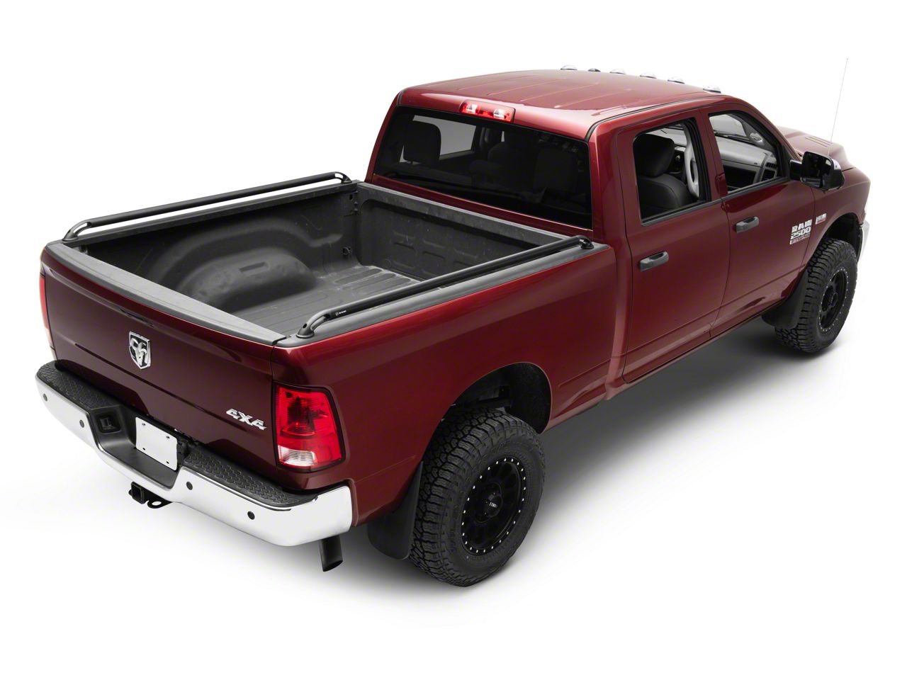 RAM Officially Licensed RAM 2500 Locker Side Bed Rails; Black 88833-RAM ...