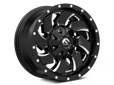 Fuel Wheels Cleaver Gloss Black Milled 8-Lug Wheel; 17x9; 1mm Offset (03-09 RAM 2500)