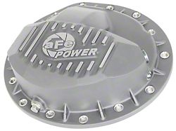 AFE Street Series Front Differential Cover with Machined Fins; Raw (03-12 5.9L, 6.7L RAM 2500)