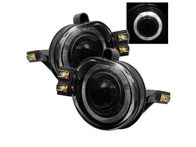 Halo Projector Fog Lights with Switch; Smoked (03-06 RAM 3500)