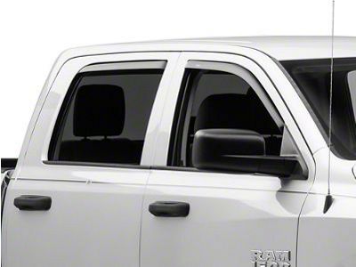 In-Channel Ventvisor Window Deflectors; Front and Rear; Dark Smoke (10-23 RAM 2500 Crew Cab)