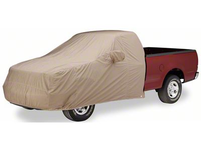 Covercraft Custom Car Covers WeatherShield HP Cab Area Truck Cover; Taupe (06-18 RAM 3500 Mega Cab)