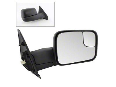 Powered Heated Manual Extended Mirror; Passenger Side (03-09 RAM 2500)