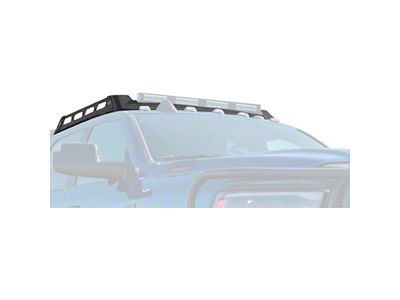 Expedition One Mule Ultra Roof Rack with Lightbar Cutout; Textured Black (19-23 RAM 3500 Crew Cab)