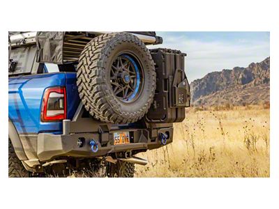 Expedition One Range Max Dual Swing Rear Bumper; Bare Metal (19-23 RAM 2500)