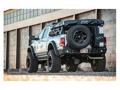 Expedition One Range Max Rear Bumper with Dual Tire Carrier System; Textured Black (10-18 RAM 2500)