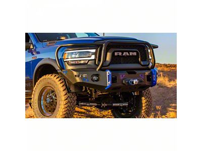 Expedition One Range Max Ultra XD Bull Bar with Additional Bottom Hoops; Bare Metal (19-23 RAM 2500)