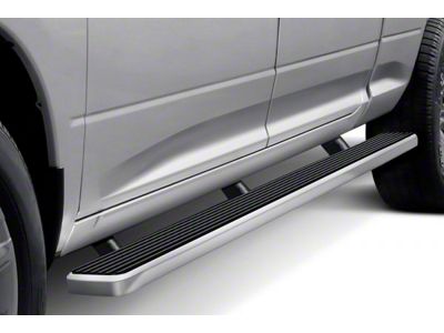 5-Inch iStep Running Boards; Hairline Silver (06-08 RAM 1500 Mega Cab)