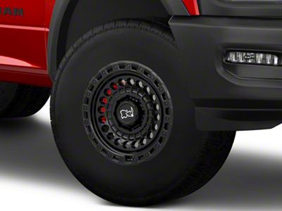 Black Rhino Sentinel Matte Black 8-Lug Wheel; 17x8.5; 0mm Offset (19-23 RAM 2500)