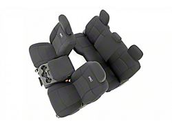Rough Country Neoprene Front and Rear Seat Covers; Black (19-23 RAM 2500 w/ Front Bucket & Full Rear Seats)