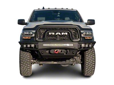 Chassis Unlimited Diablo Series Winch Front Bumper; Black Textured (19-23 RAM 2500 Power Wagon)
