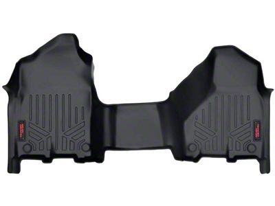 Rough Country Heavy Duty Front Over the Hump Floor Mats; Black (19-23 RAM 2500 Crew Cab)