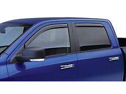 EGR In-Channel Window Visors; Front and Rear; Dark Smoke (10-18 RAM 3500 Crew Cab)